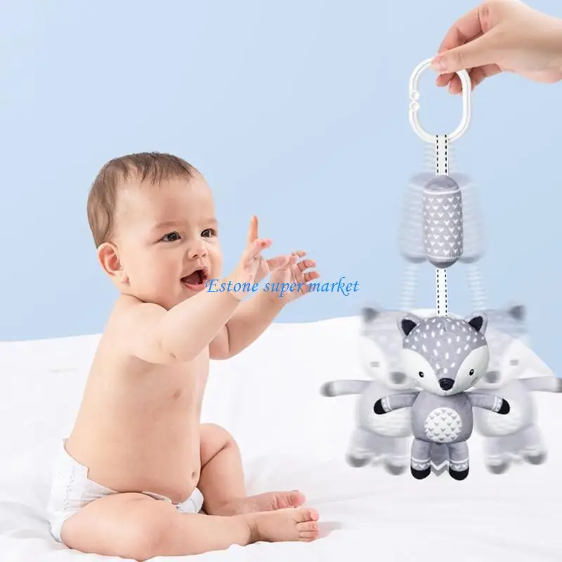 090B carrinho bebê móvel chocalho carrinho bebê pingente cama sino animal desenhos animados para d