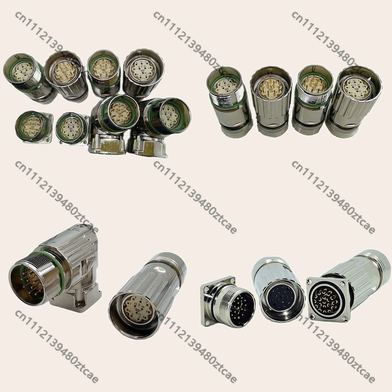 M23 Circular Connector 6-17 Pin Male Female Plug Socket M623 Series Servo Motor Encoder IP67 Waterproof