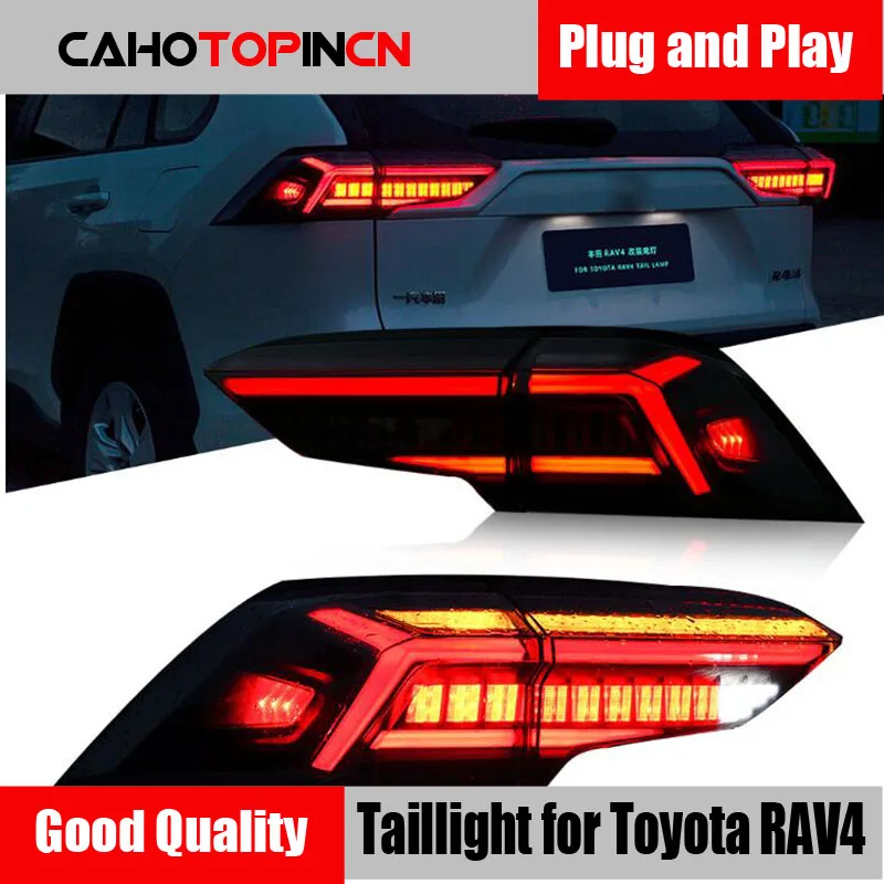 

Rear Driving Light + Brake + Reverse Lamp +Turn Signal LED Taillight DRL LED Tail Light Assembly For Toyota RAV4 RAV 4 2019-2023