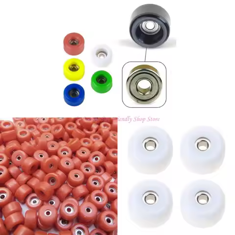85AE 4PCS Mini Finger Model Skateboard Parts Bearing Deck Metal Bearing for Fingerboard Replaceable Part