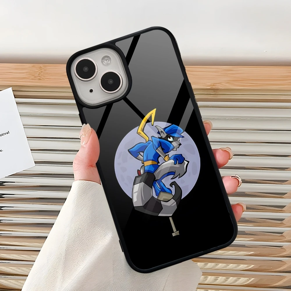 Cartoon Sly Cooper Phone Case For Iphone 16 15 Pro Max 14 12 11 13 Mini 6 8 7 Plus X Xs XR PC+TPU Design Back Cover