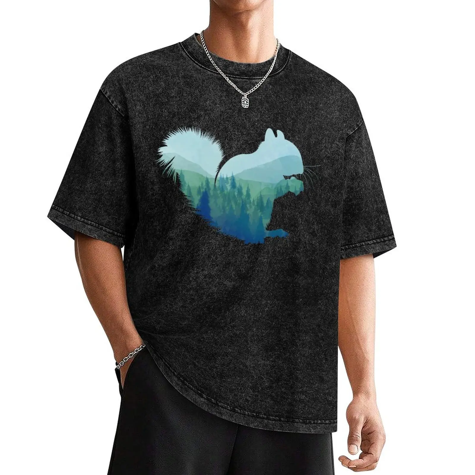 

Cute Squirrel T-Shirt kawaii clothes vintage graphic tee shirts graphic tees korean fashion tshirts for men