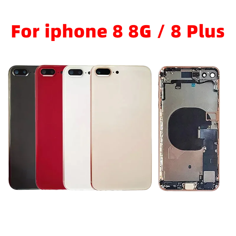 Full Back Cover For iphone 8 8G / 8 Plus Housing Battery Door Middle Chassis Frame Housings Assembly