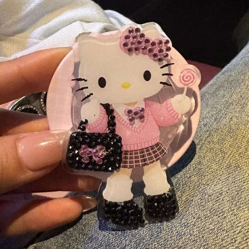 

Japanese Sanrio Cartoon Hello Kitty Magnetic Phone Holder Kawaii Portable Phone Decoration Creative Children's Toys