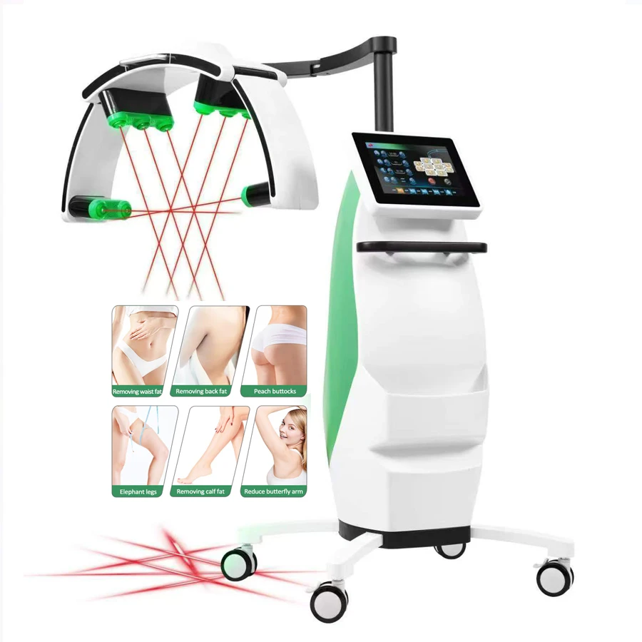 10D Maxlipo Master Therapy 532nm Green Light 635nm Red Light Fat Loss With Lifting Fat Burning Weight Loss Body Shaping Machine view 5