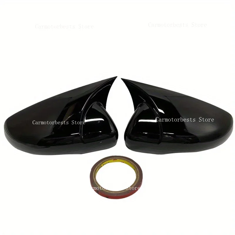 Car Rearview Side Mirror Cover Wing Cap For VW Volkswagen Golf 6 MK6 2009-2013Exterior Door Case Trim Carbon Fiber Look