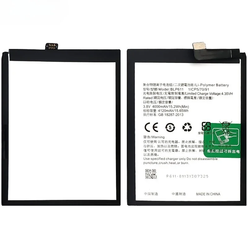 BLP611 for OPPO R9 Plus Mobile Phone Battery High Quality High Capacity Battery Replacement Bateria Grade A Cell with Tools