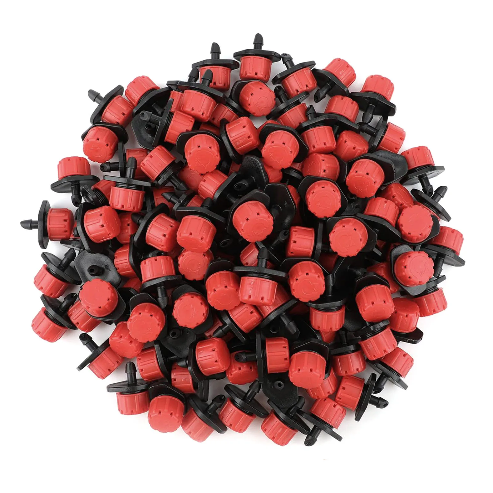 200Pcs/Set Adjustable Irrigation Drippers Sprinklers 1/4-in Emitter Dripper Micro Drip Irrigation Sprinklers For Watering System