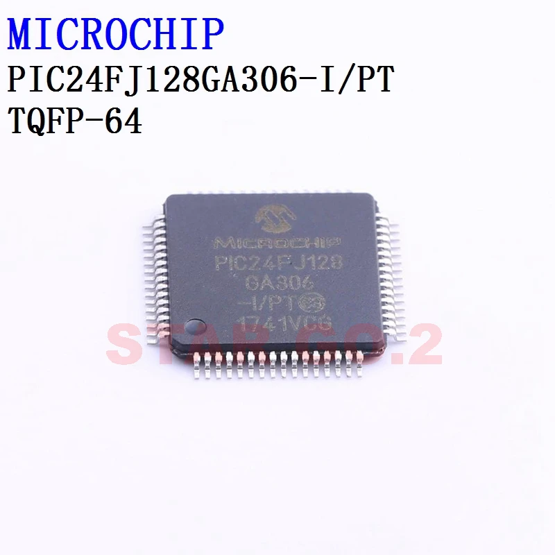 

5PCSx PIC24FJ128GA306-I/PT TQFP-64 MICROCHIP Microcontroller