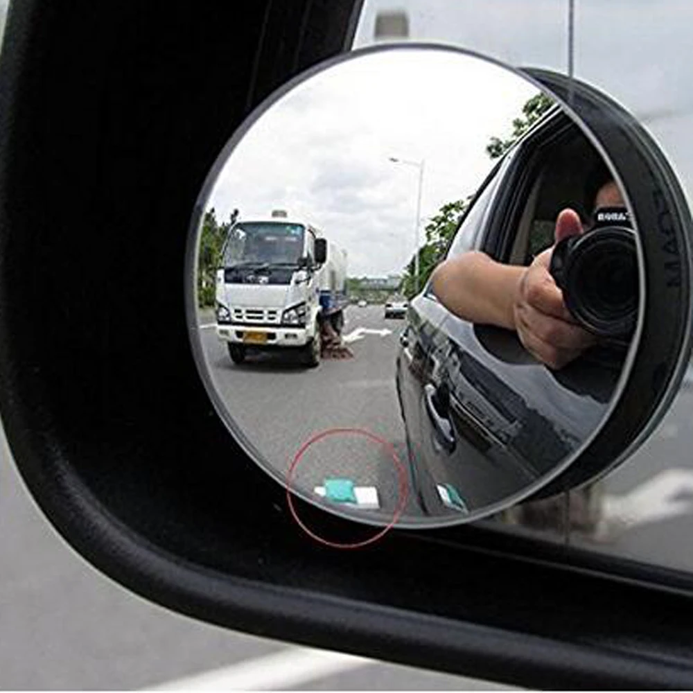 Adjustable-Degree Small round Mirror Blind Spot Mirror Reversing Wide-Angle Mirror Car Rear View