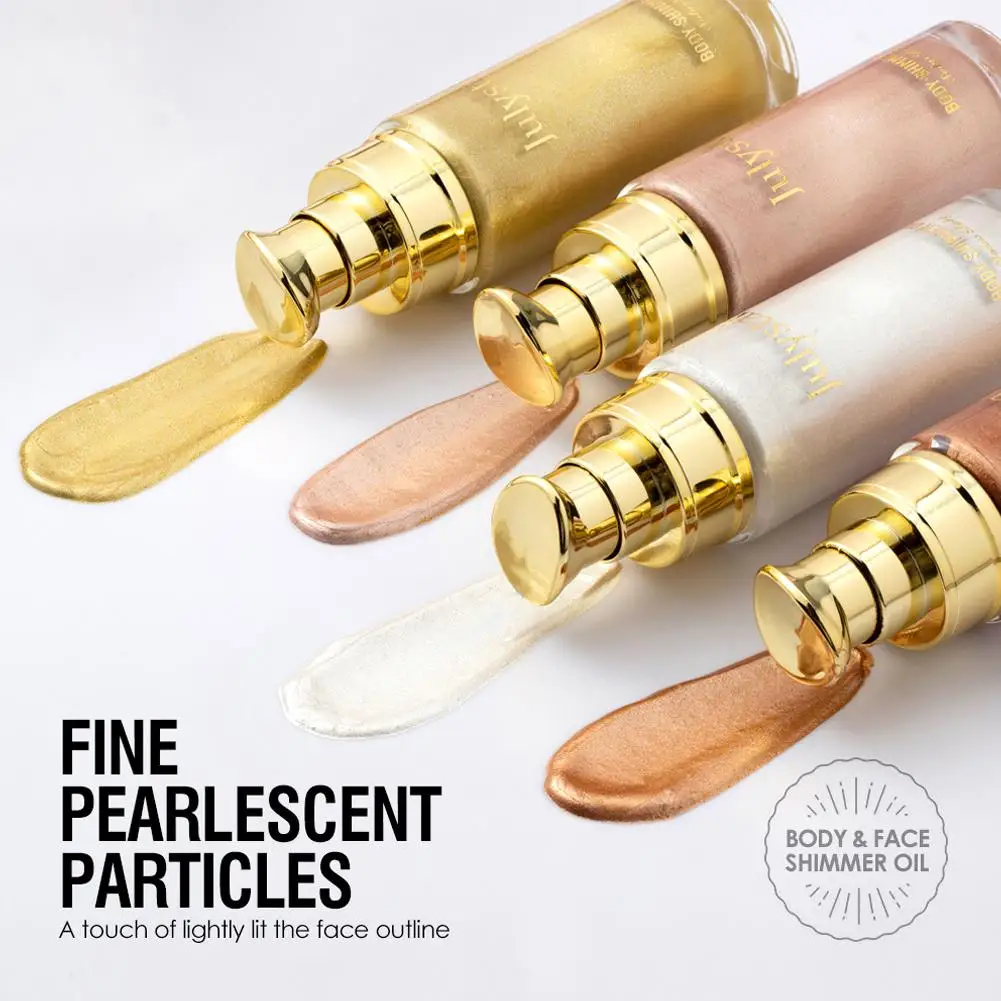 Vloeibare markeerstift Make-up Gladde glans Shimmer Glitter Body Markeerstift Cosmetica Vloeibare crème Blijvende lange foundation Body G6B0