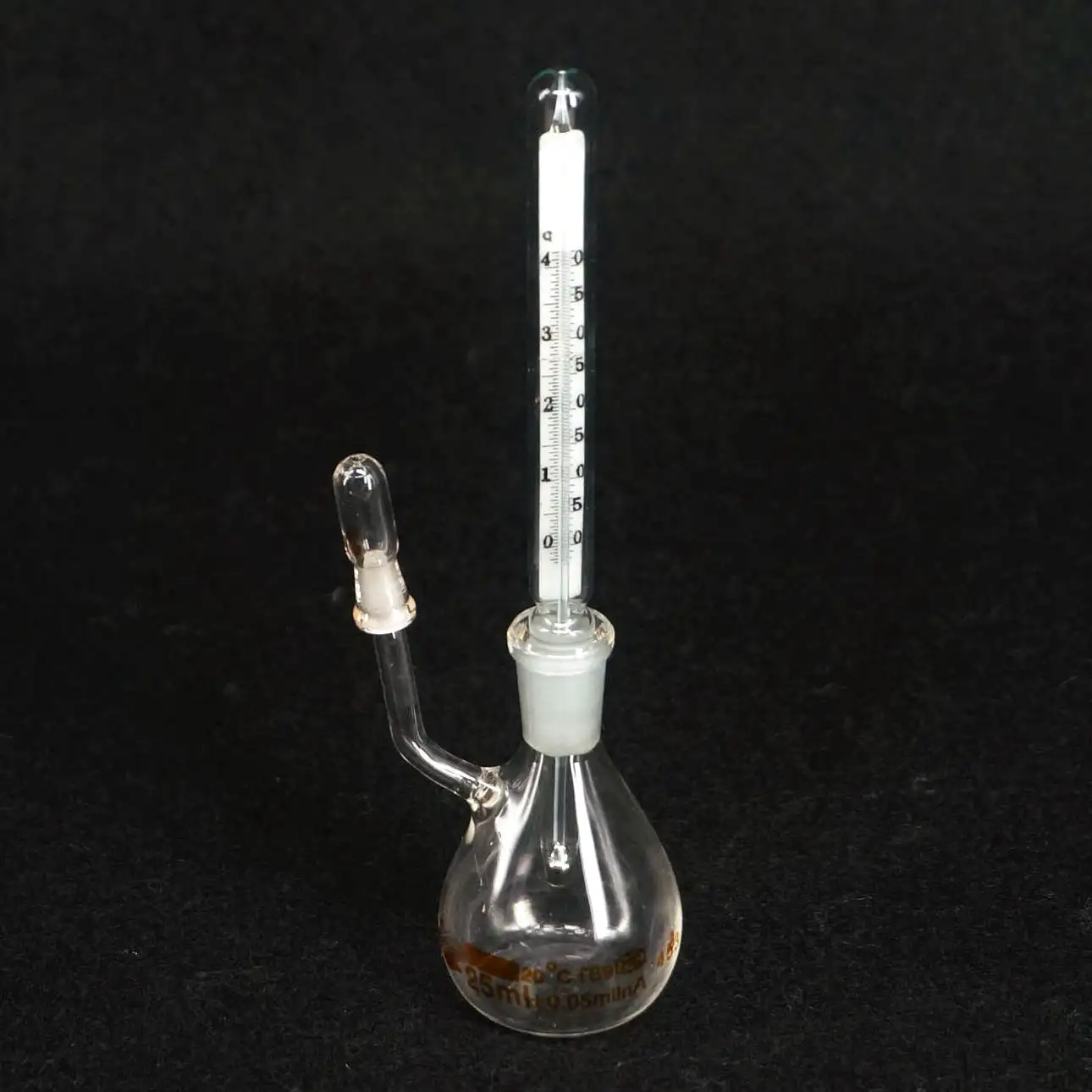 5/10/25/50/100ml Thermometer Pycnometer Glass Specific Gravity Bottle Class A Science Lab