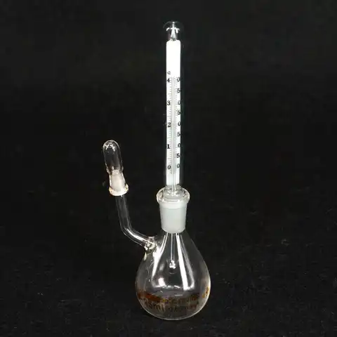 5/10/25/50/100ml Thermometer Pycnometer Glass Specific Gravity Bottle Class A Science Lab