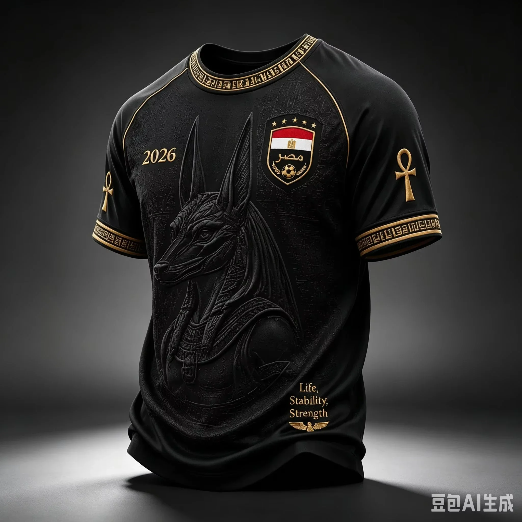 Unisex 3D Sublimation Black Gold Anubis Egyptian Symbol T-Shirt Oversized Summer Casual Jersey Tops For Men Women