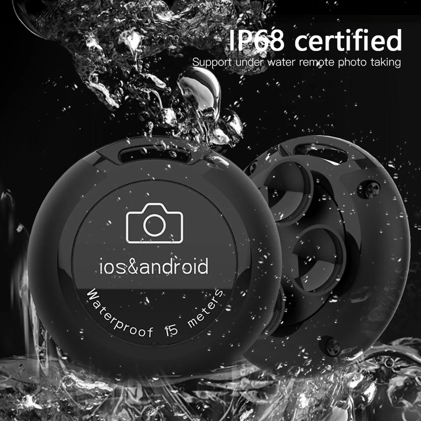 

Водонепроницаемая кнопка дистанционного управления Bluetooth для фотографий для Android для iOS