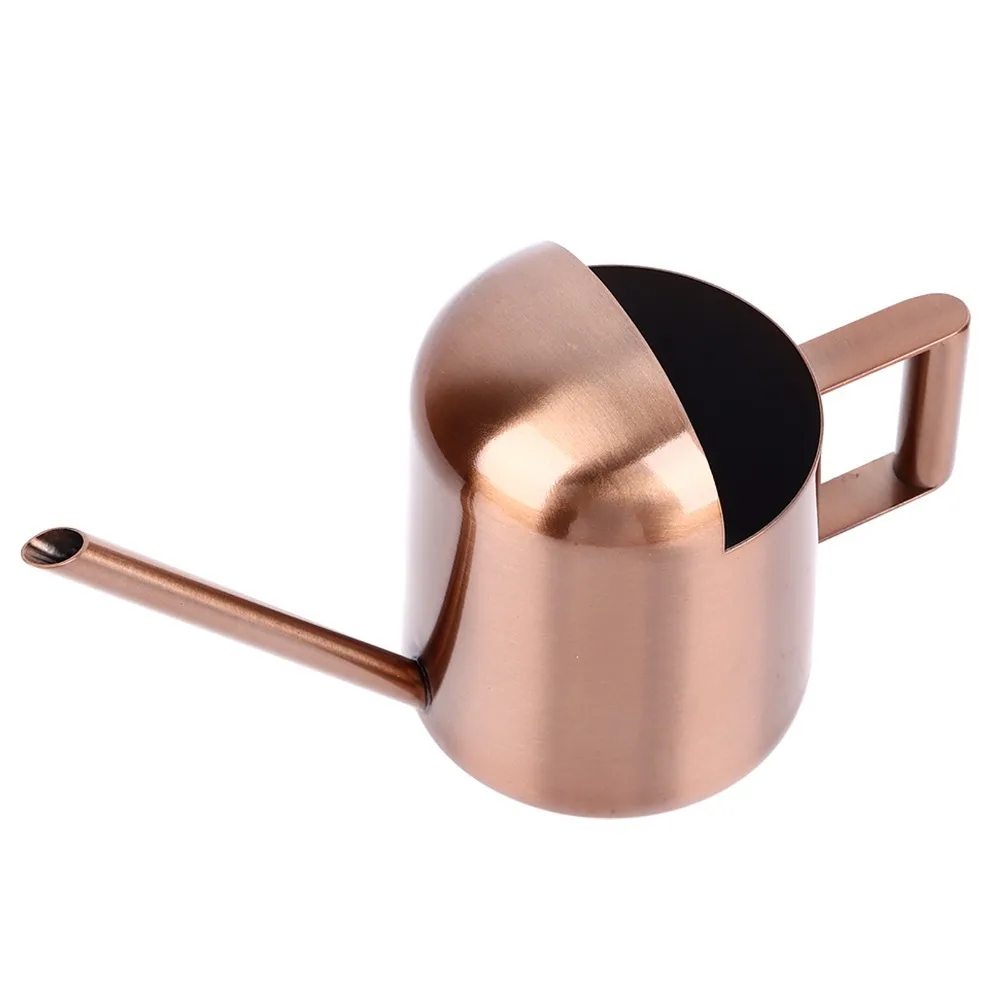 300ml Watering Can Stainless Steel Long Spout Flower Watering Pot Semi Open Bronze Small Watering Can For Indoor Plants