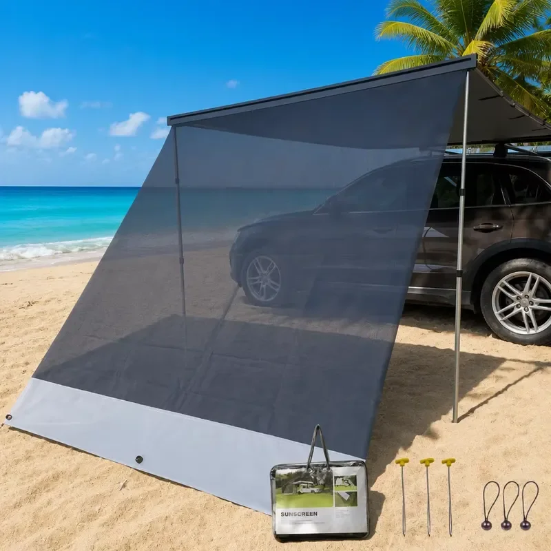 Used for Wareda Foldable Easy Installation Shade PVC Mesh RV Awning Portable Shade Mesh for Camping Trailer RV