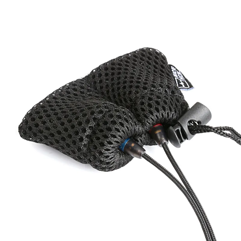 NICEHCK Split Earphone Storage Polyester Mesh Pouch Resin Ear Tip Protector Anti-collision & Anti-scratch for In-ear Earbuds Bag