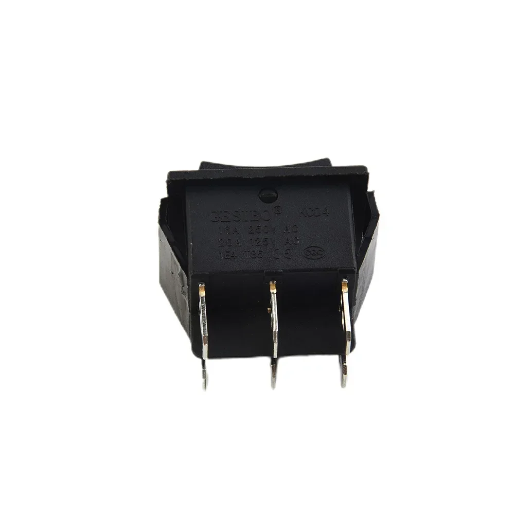 Black Rocker Switch 1.26x1.02x1.30inches 6 Pins Car Electrical Equipment Plastic+Metal Replacement Ship Useful