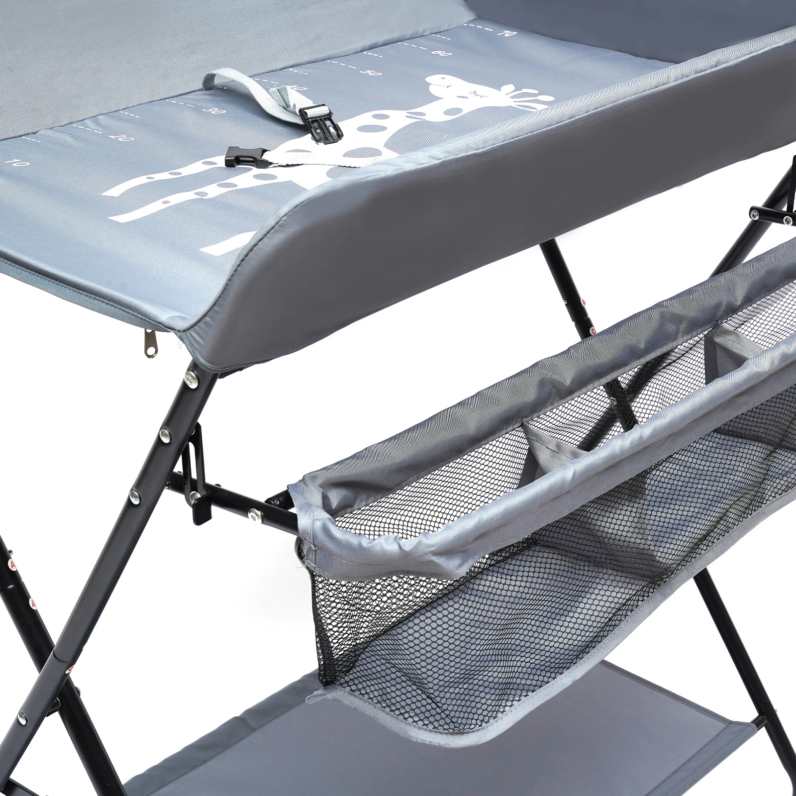 Stół do zmiany dziecka Składana stacja do przewijania przedszkola z organizerem do przechowywania