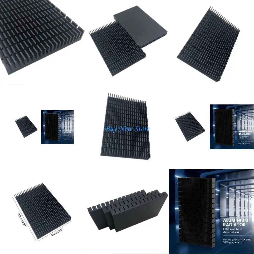 

20CE Aluminum Full Cover GPU Backplate Panel Cooling Back Plate Radiator for RTX3090 3080 Graphics Card Cooling