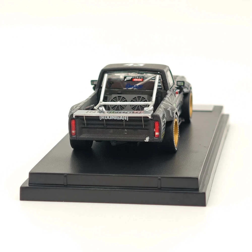 سلاح الشارع SW 1:64 لـ F-150 Hoonitruck Tianmen 1977 - أسود بيك اب دييكاست نموذج سيارة مصغرة مجموعة لعبة نموذج سيارة