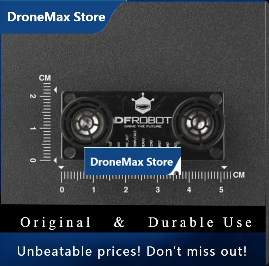 DroMaURM37 V5.0 Ultrasonic Sensor Module, 2-800cm Range, Temperature Compensated, PWM/Serial/Analog Output, Servo Drive