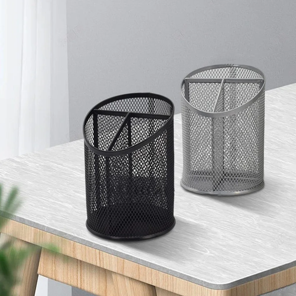 

2Pcs Mesh Wire Pencil Holder Pen Cup Makeup Brush Organizer Brush Storage for Desk Office Home Makeup Organizer