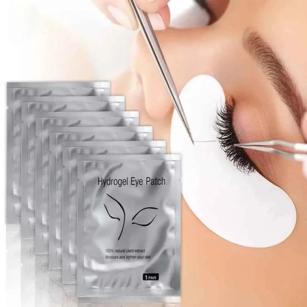50 Pieces Of Hydrogel Eyelash Patch Grafting Eyelashes Isolating Pad Eyelash Patch Beauty Moisturizing Eye Mask for Long-lastin