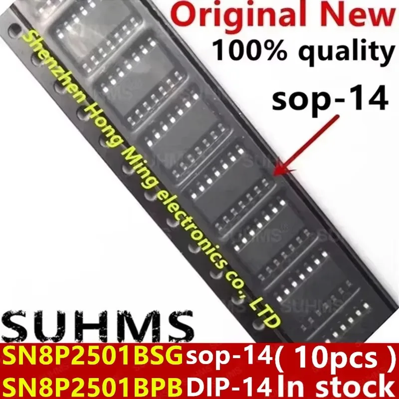 (10 sztuk) 100% nowy SN8P2501BSG sop-14 SN8P2501BPB DIP-14