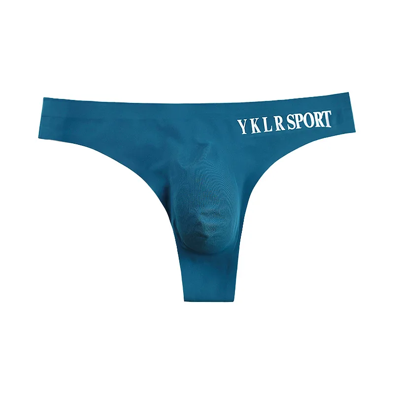 Ice Silk Men Sexy Underwear T-Back Panties Seamless Ultra-thin Low Waist G-string And Thong 3D Pouch Breathable Underpants Cueca