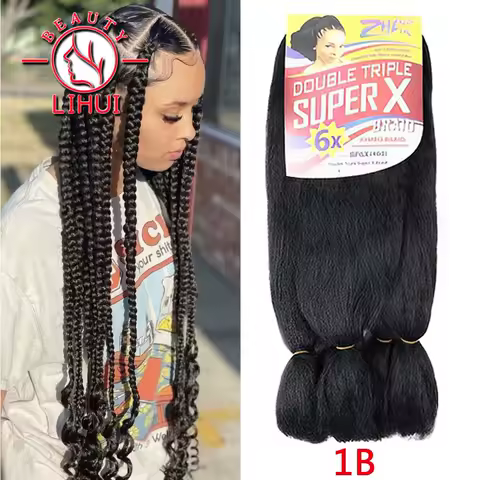 Jumbo Box Braids 400 Gramas Synthetic Hair Extensions for Women do African Braids YAKI Texture Bug Brown Braiding Hair Wholesale