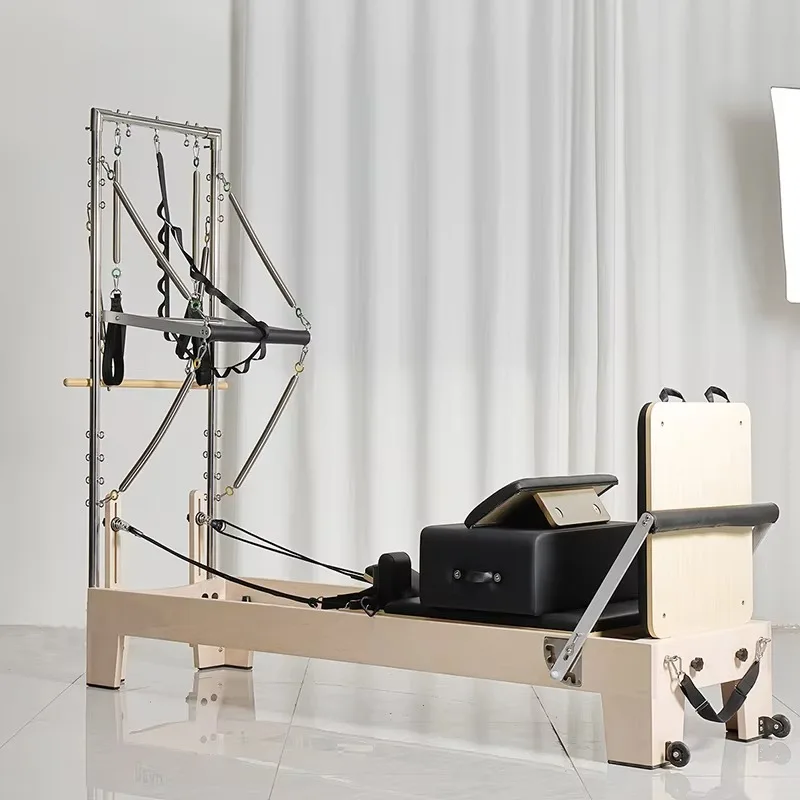 YTYIN High-end Reformer Fitness Equipment Home And Studio Maple Pilates Reformer Deluxe Reformer With Tower