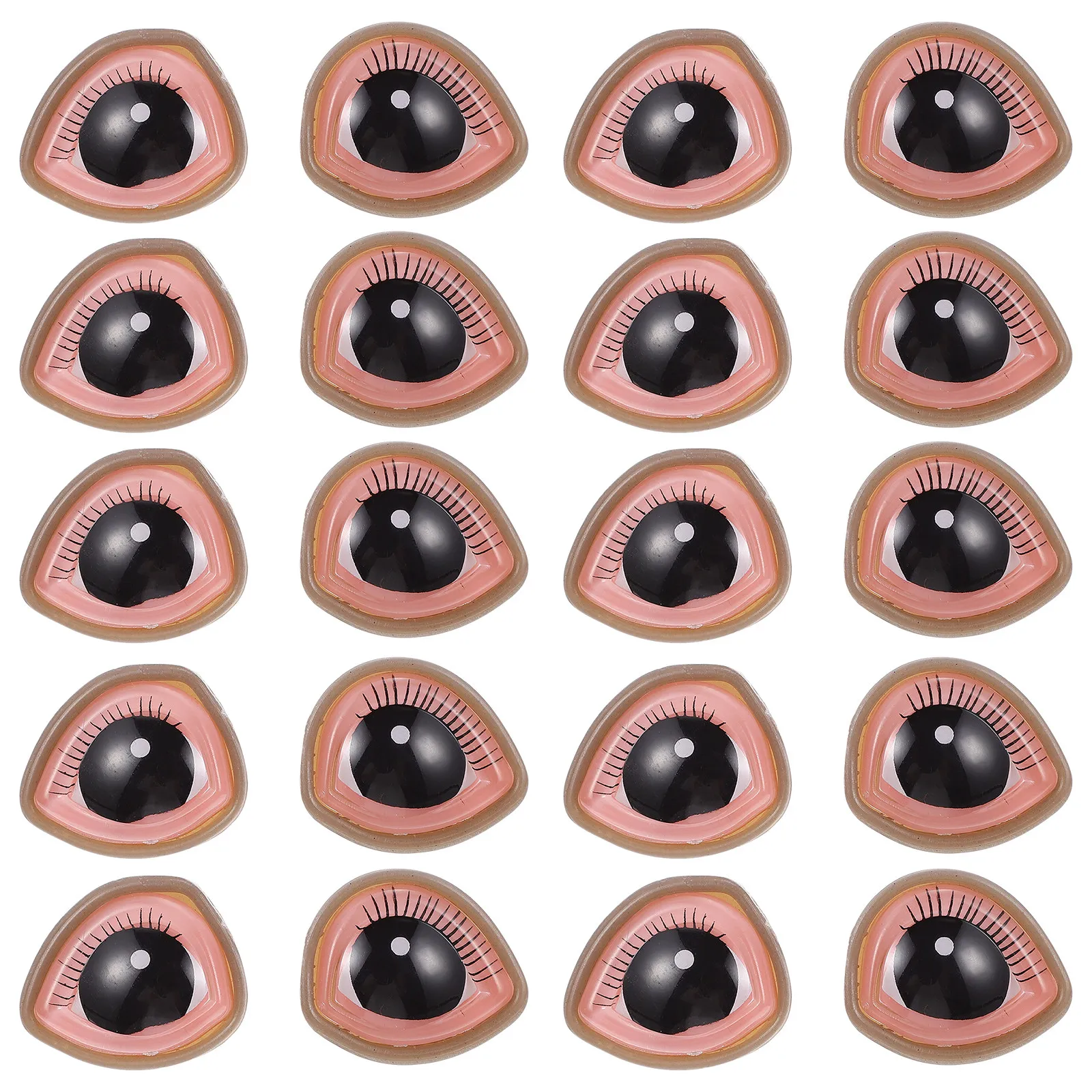 

20Pcs Creative DIY Eyes Fake Eyes for Handmade Crafts 3D Stereo Eyelash Effects DIY Supplies Lovely School Projects