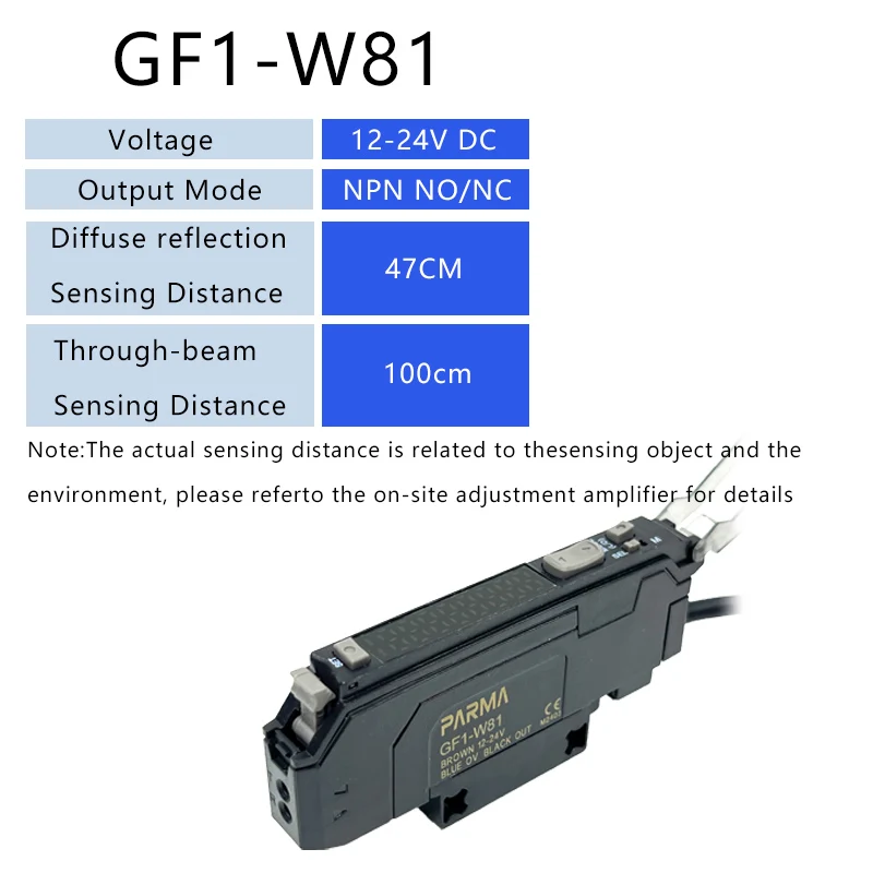 PARMA Fiber Optic Sensor เครื่องขยายเสียงความแม่นยําสูง 10-30V DC 3 สาย NPN PNP NA11 ดิจิตอลจอแสดงผล Optical Photoelectric Switch