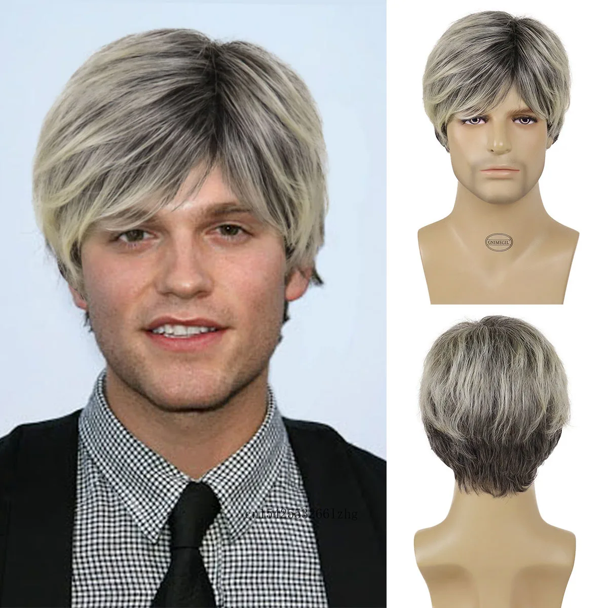 synthetic-wigs-for-men-short-haircut-blonde-mixed-grey-wig-with-bangs-natural-hairstyle-layered-pixie-wig-elderly-man-daily-use