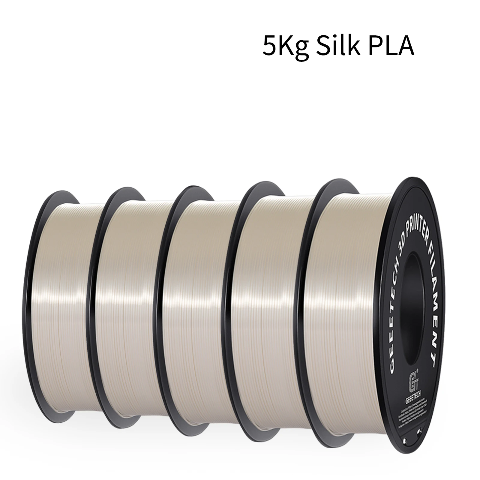 

GEEETECH 5 рулонов 3D шелковая нить PLA 1 кг/рулон 1,75 мм катушка проволока Рождественский подарок игрушечная нить для материала 3D-принтера