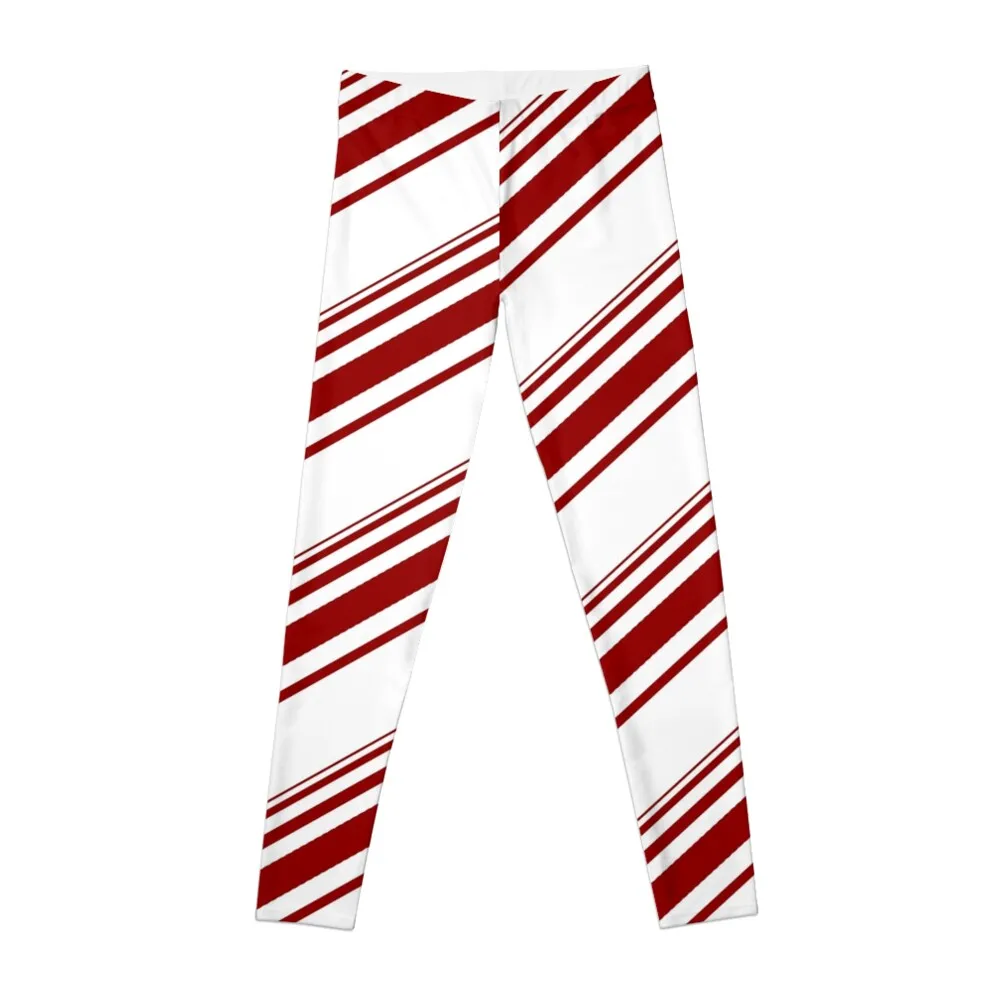 

Red and White stripes Leggings Fitness's gym clothes fitness set gym gym pants sportswear woman Womens Leggings