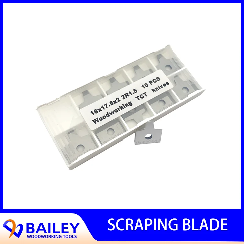 BAILEY 10PCS 116X17.5X2mm High Precision Profiled Carbide Knives Scraper Edge Knives for IMA Edge Bander