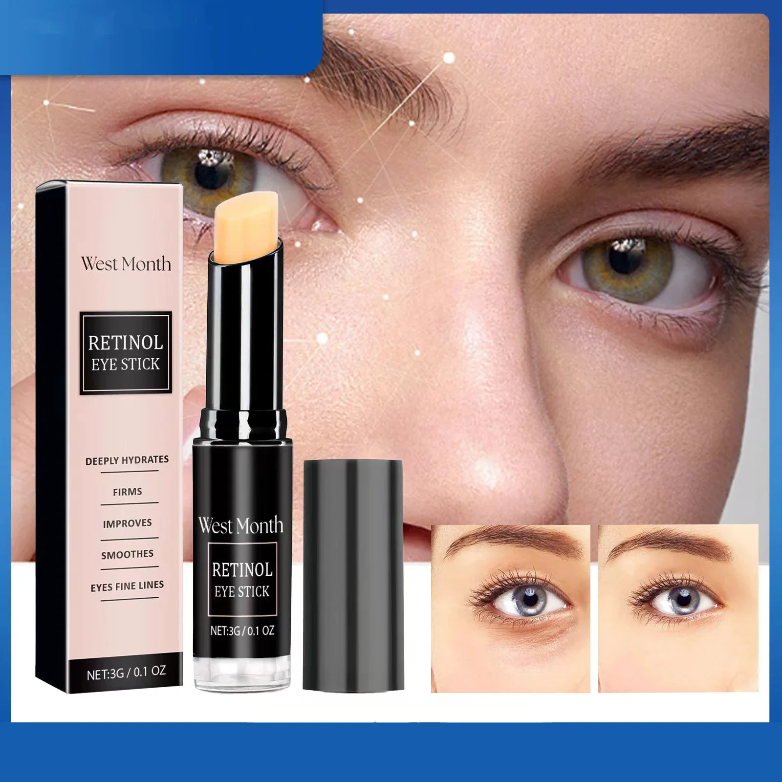 

Retinol Eye Cream Stick Get Rid Of Puffy Dark Circles Eye Bags Lifting Moisturizing Health Repairing Smoothing Eye Care