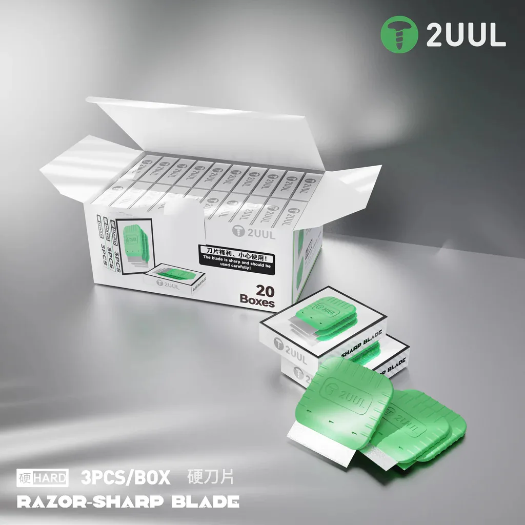 2UUL DA95 DA96 Mobile Phone Repair Soft and Hard Disassembly Blade Curved Screen Removal Cleaning OCA Scraper