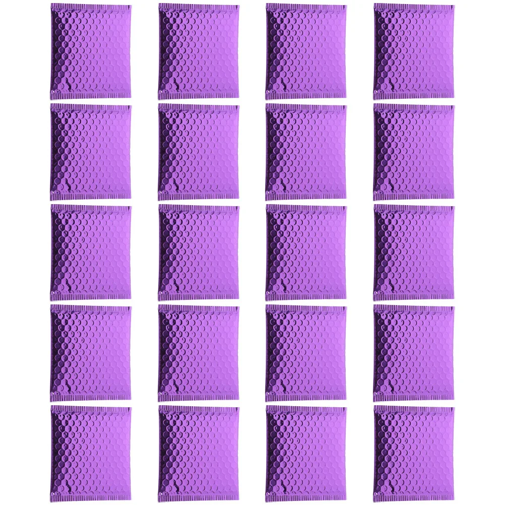 20 قطعة من أكياس البريد المدمجة ذات الفقاعات الملونة، أكياس شحن لاصقة قوية لإحكام الإغلاق للملابس، توريد حزمة الأعمال الصغيرة