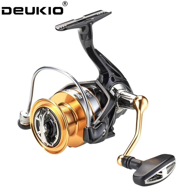 DEUKIO Fishing Reels 2000-7000 Max Drag 15KG Spinning Reel Coils Spool Molinete Sea Wheels Reel for Fishing Accessories Peche