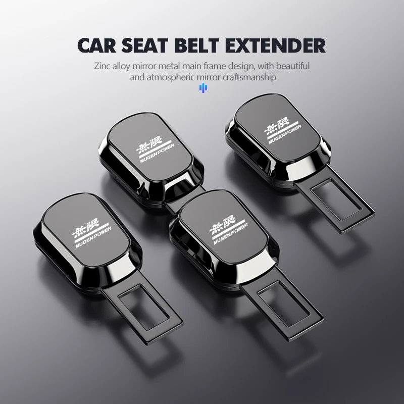 For Honda Car Seat Belt Buckle Extension Clip Auto Safety Strap Extender Mugen Power Accord Civic vezel Crv City Jazz Hrv view 3