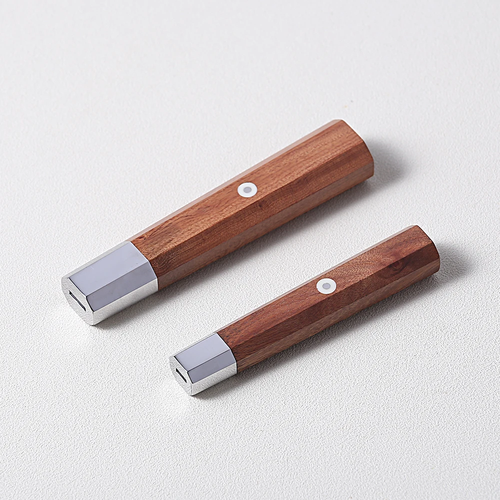 Japanese Style Octagonal Rosewood Utility Stainless Steel Knife Handle Handmade Classic Handle for Kitchen Chef Knives Upgrade