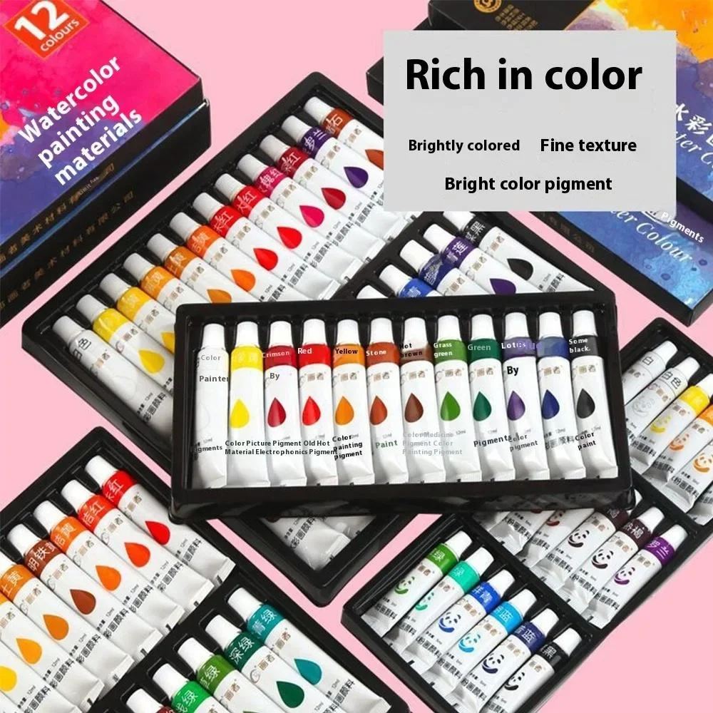 24 Color Watercolor 5ml Paint Set For Artist Christmas Graffiti Acrylics Watercolor Painting,Drawing Kid Art Supplies Stationery