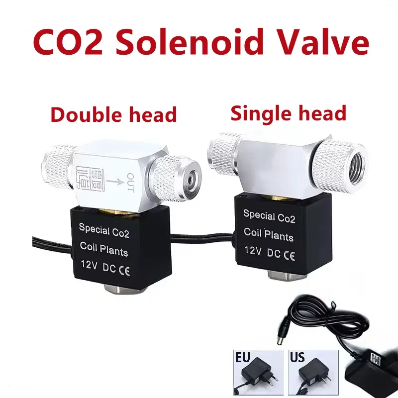 Aquarium CO2 Solenoid Valve CO2 Pressure Reducing Valve Generator Accessories Control Reaction Fish Tank CO2 Solenoid Valve