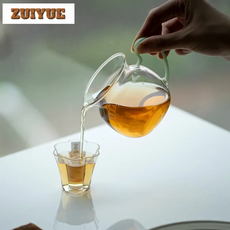 High Borosilicate Glass Thickened Tea Pitcher Tea Divider Cha Hai Dispenser Justice Cup Fair Mug Teaware Decoration Accessories