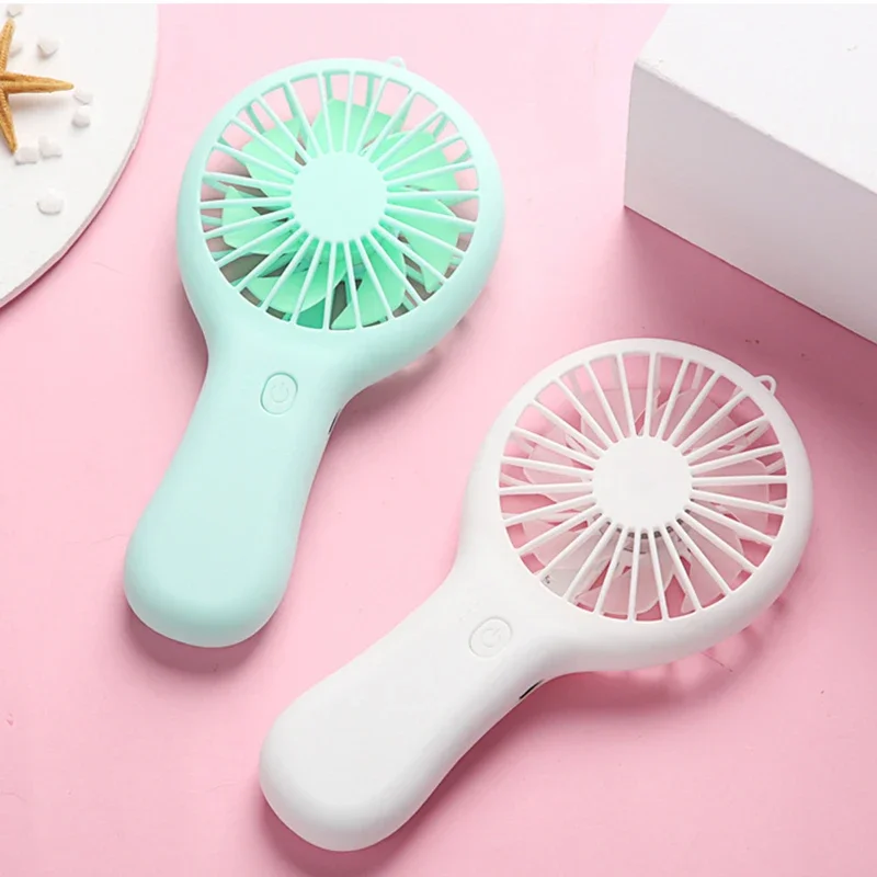 Portable Hand Fan Rechargeable Cooling Mini Usb Fan Hany Lady Children Pocket Fans Mini Ventilator With Phone Holder