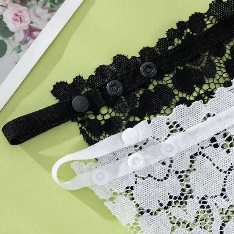 3Pcs Women Low Cut Clothing Anti-Exposure One-Piece Bandeau Top Easy Clip-on Lace Bra Insert Wrapped Chest Tube Tops Fake Collar image 6